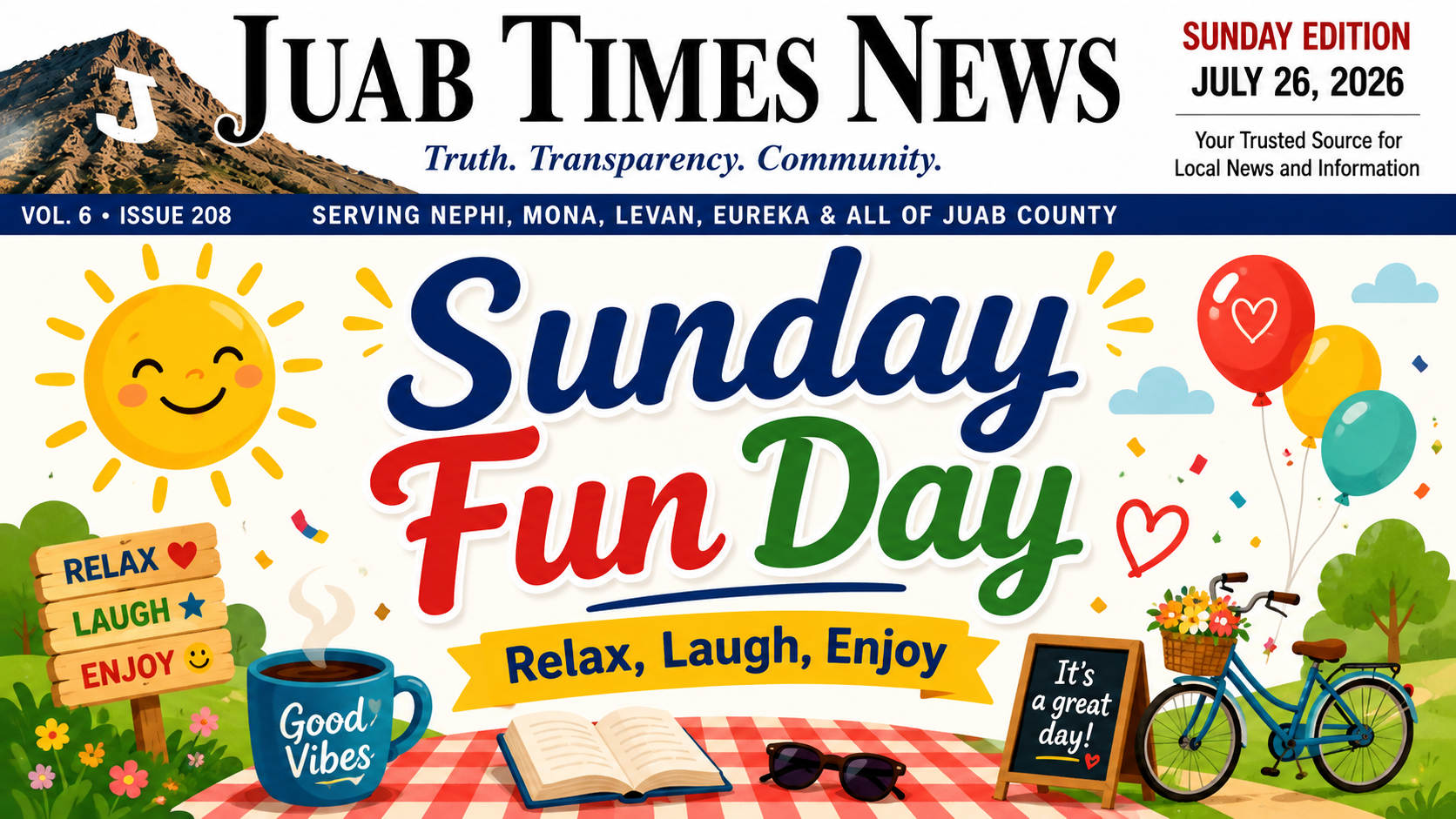 Sunday, Fun Day  July 26 2021